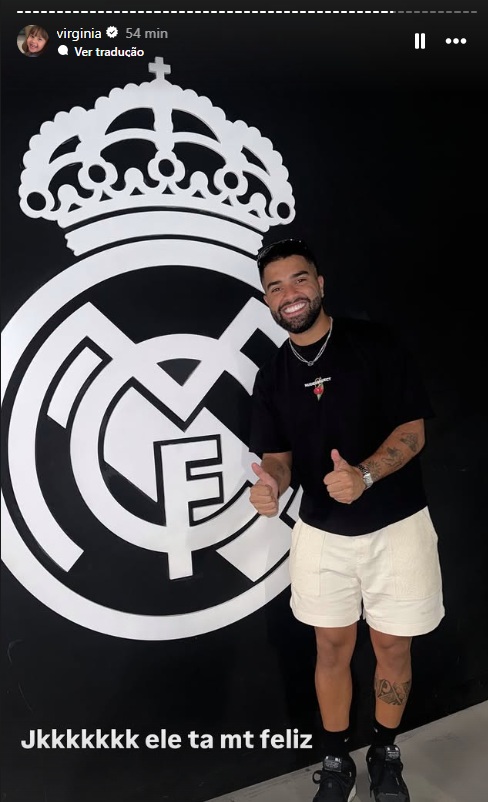 Virginia Fonseca vai ao Santiago Bernabéu por Reprodução/Instagram