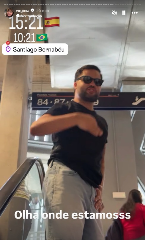 Virginia Fonseca vai ao Santiago Bernabéu por Reprodução/Instagram