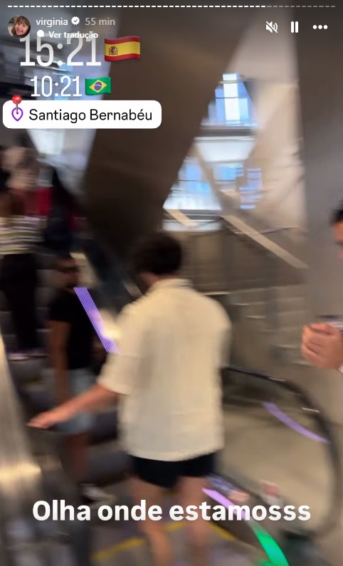 Virginia Fonseca vai ao Santiago Bernabéu por Reprodução/Instagram