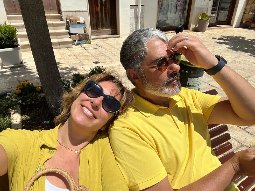 William Bonner e Natasha Dantas por Reprodução/Redes Sociais 