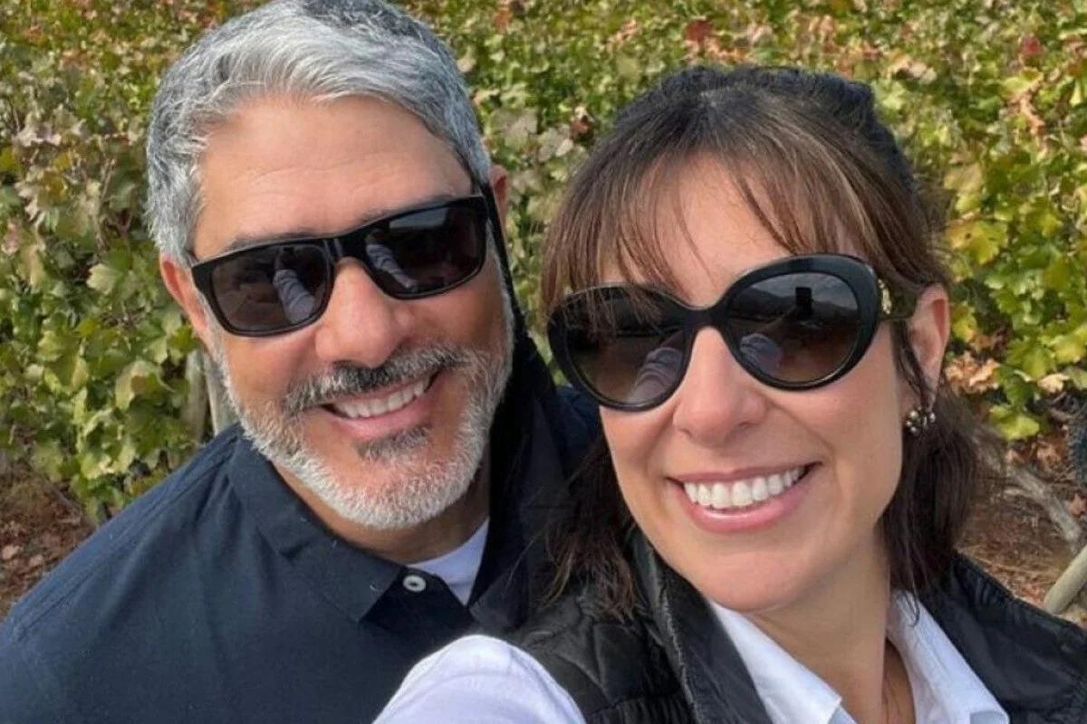 William Bonner e Natasha Dantas por Reprodução/Redes Sociais 