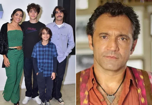 Domingos Montagner e família por Reprodução