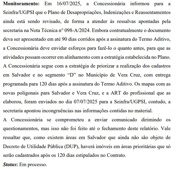 Seinfra pediu correção nas poligonais para Salvador e Vera Cruz por Reprodução