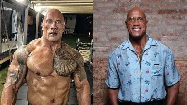 The Rock surge irreconhecível para filme sobre lutador por Reprodução/Instagram