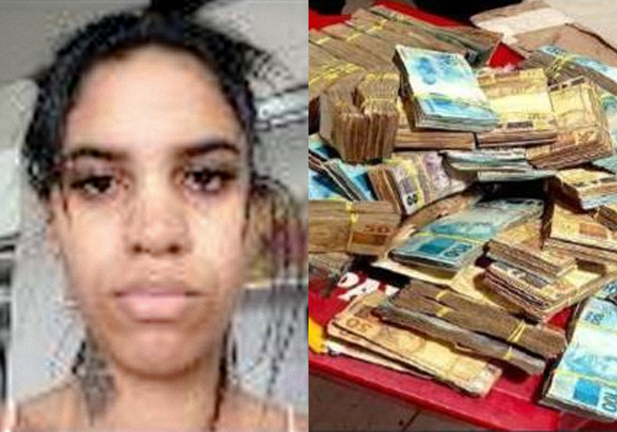 A traficante Hayanna é filha da líder da 'Tropa da Juba', filiada ao CV por Reprodução