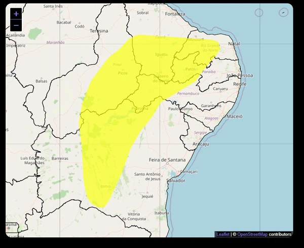 Alerta de vendaval por Inmet 