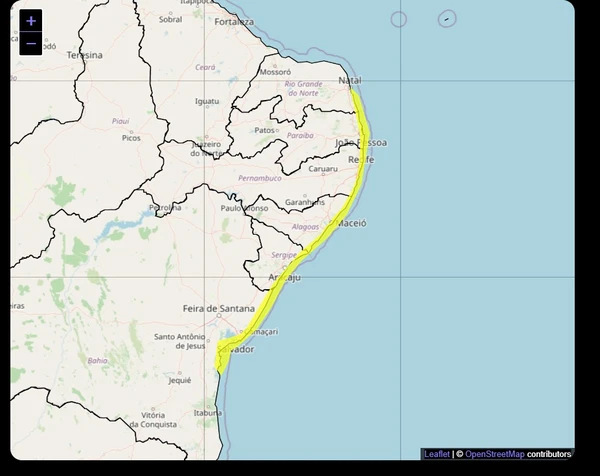 Alerta de ventos costeiros  por Inmet 