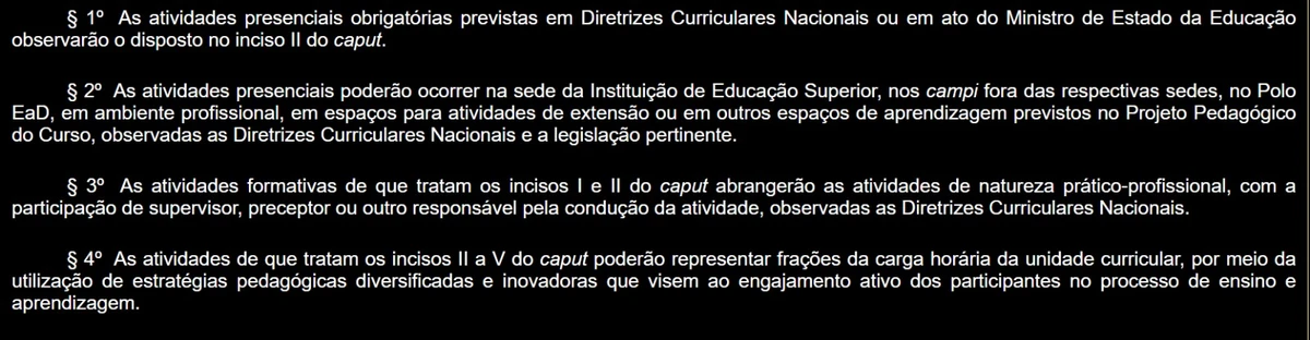Veja o que diz portaria do MEC  por Captura de tela 