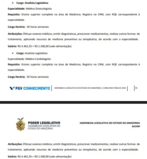 Veja vagas do concurso da Aleam  por Reprodução