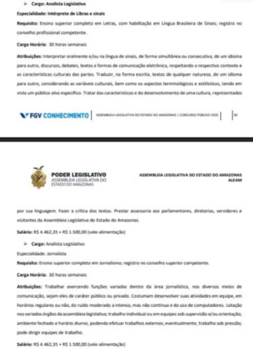 Veja vagas do concurso da Aleam  por Reprodução