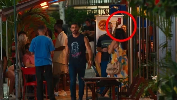 César (Cauã Reymond) foi seguido por mulher em cena por Reprodução