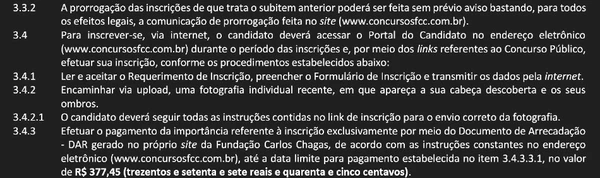 Detalhes do edital da PGE-MT  por Captura de tela 