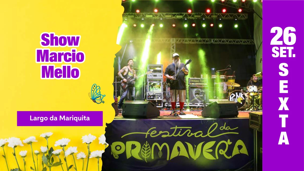 Programação do Festival da Primavera 2025 por Divulgação