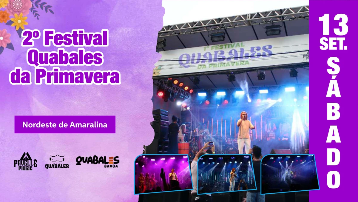 Programação do Festival da Primavera 2025 por Divulgação