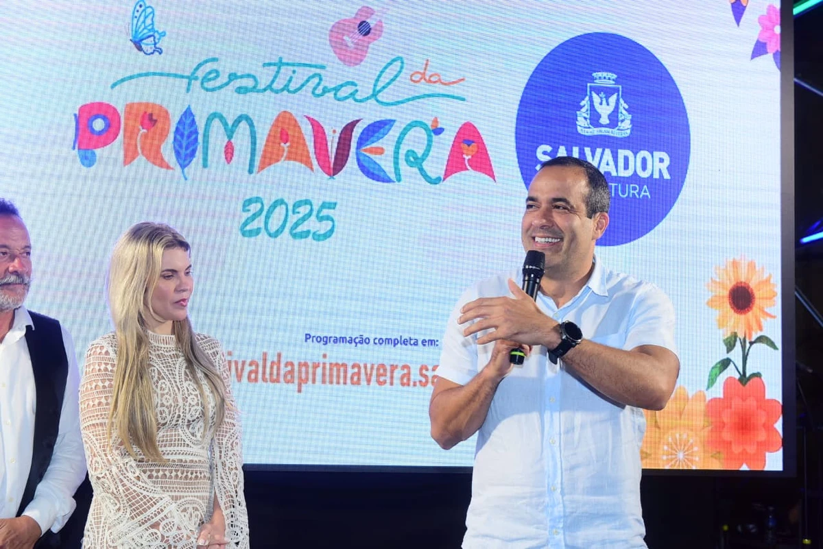 Programação do Festival primavera foi anunciada pelo prefeito Bruno Reis, nesta sexta (5)