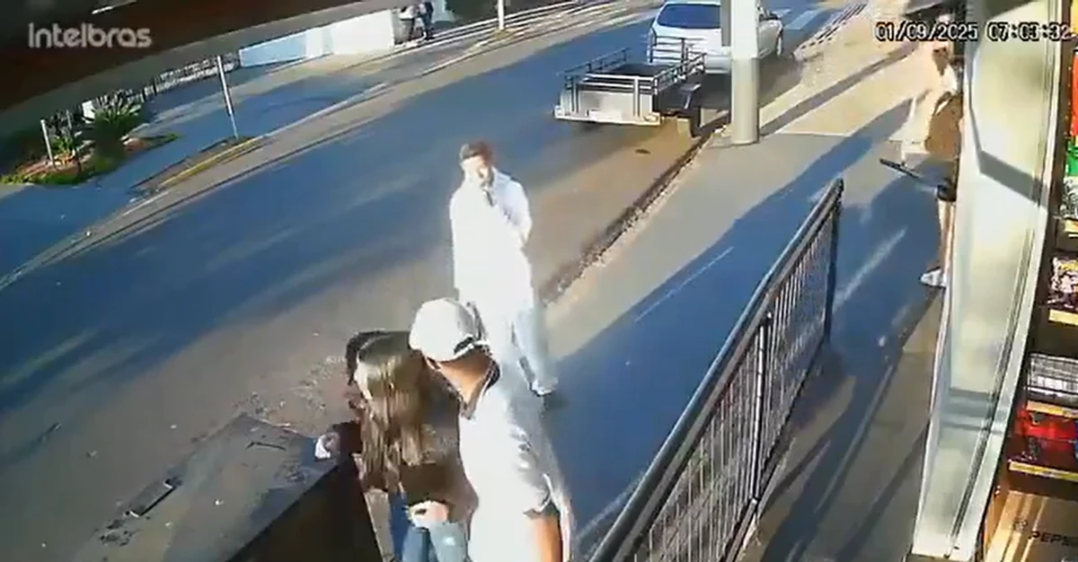 Suspeito aborda menina  por Reprodução