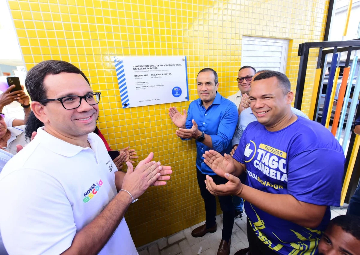 Bruno Reis durante inauguração por Valter Pontes / Secom PMS