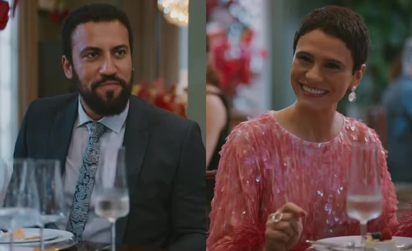 Celina e Olavo passam a noite juntos após casamento de Odete em 