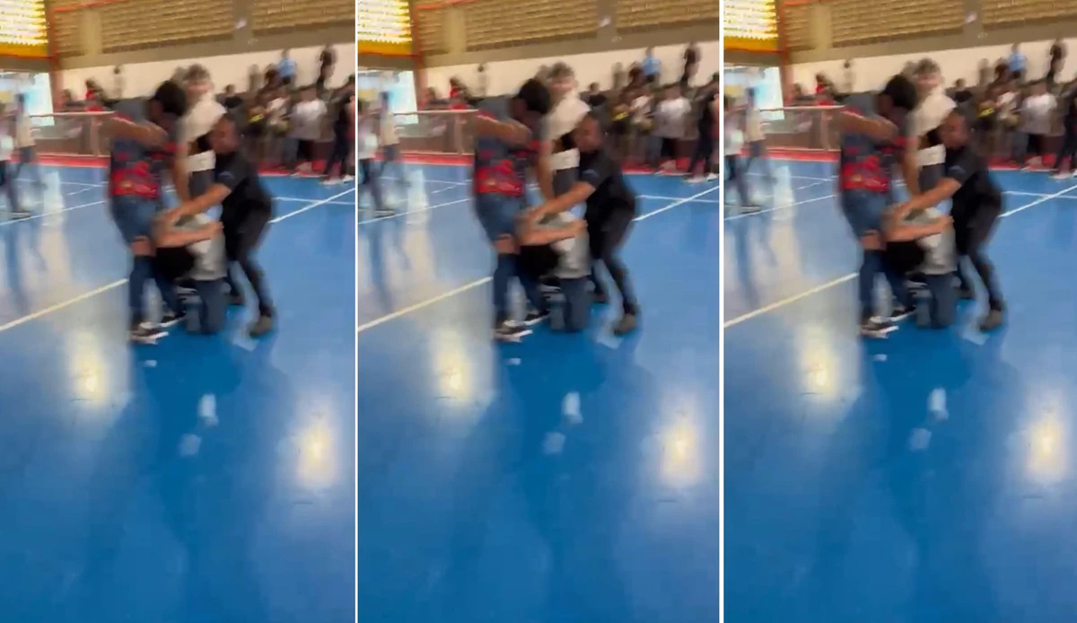 Jovem é agredido dentro de escola; funcionária tentou separar 