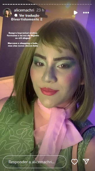 Maria Alice como Nojinho por Reprodução