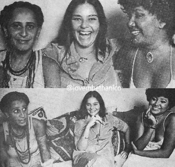 Maria Bethânia, Angela Ro Ro e Alcione por Reprodução