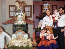 Imagem - Com mais de dois metros de altura e pintado à mão: confira detalhes do bolo de aniversário de filho de Virginia