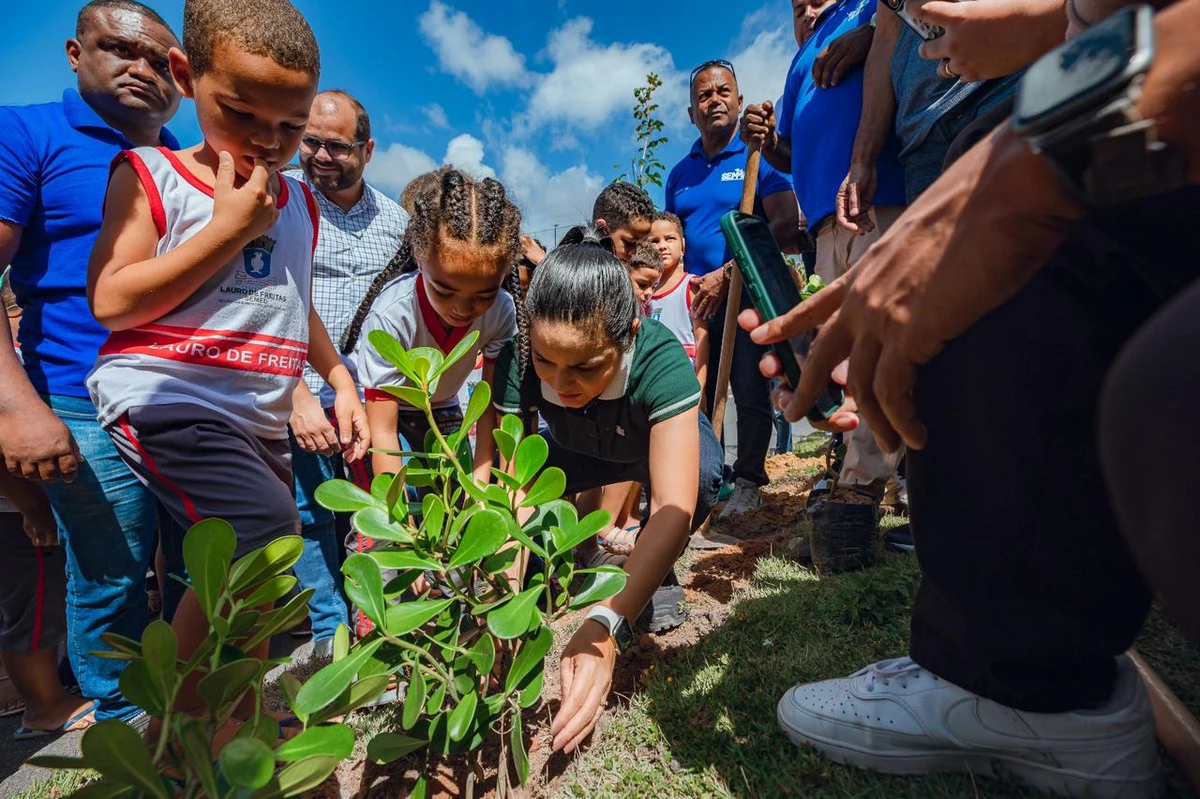 Plano de Arborização prevê o plantio de mil mudas de espécies da Mata Atlântica em Lauro de Freitas