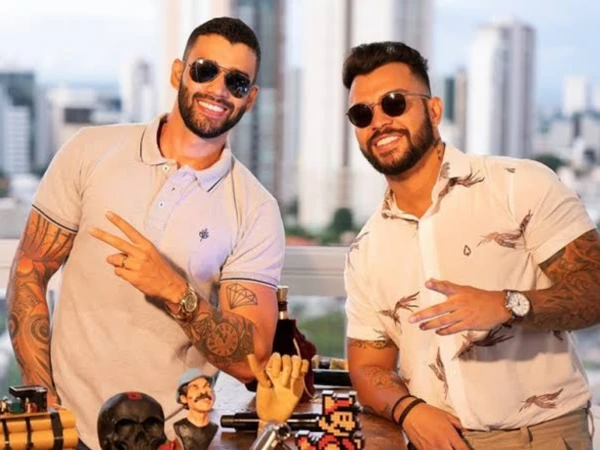 Gusttavo Lima e Thiago Brava por Reprodução