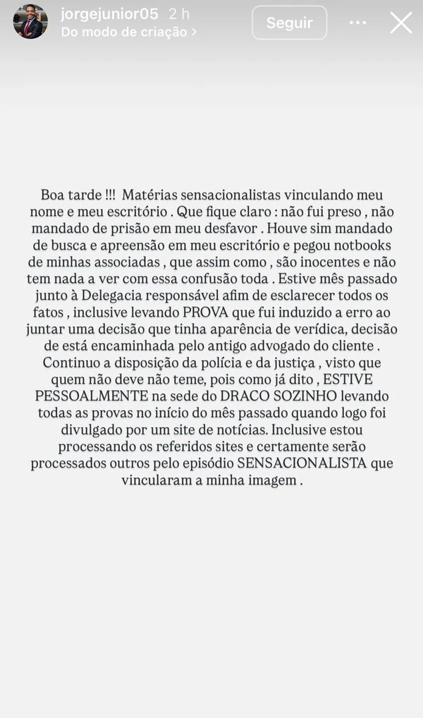 Advogado nega que tenha apresentado documento falso por Reprodução