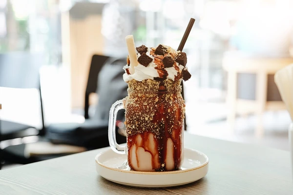 Milkshake de brownie por Shutterstock