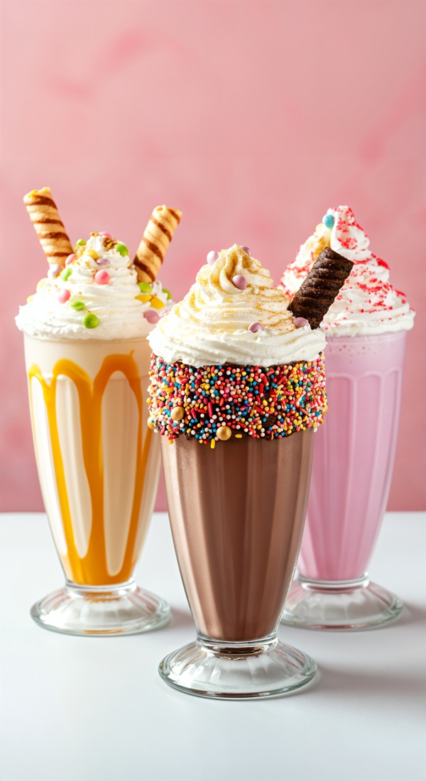 Milkshakes por Shutterstock