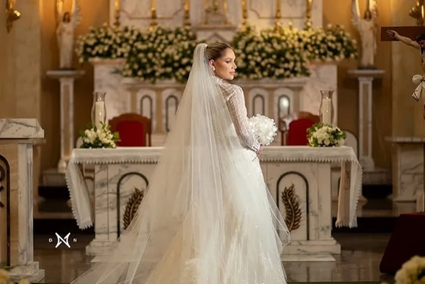 Casamento de Hulk Paraíba e Camila Ângelo por Reprodução/Instagram