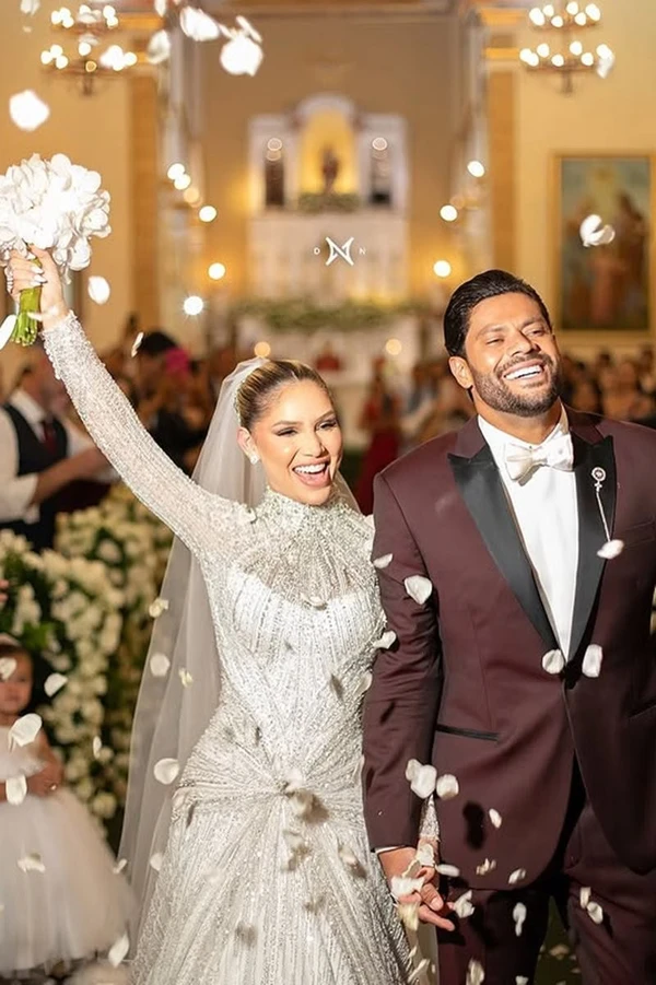 Casamento de Hulk Paraíba e Camila Ângelo por Reprodução/Instagram