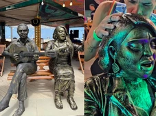 Imagem - Estátua de Preta Gil é inaugurada ao lado do pai, Gilberto Gil, na orla de Copacabana
