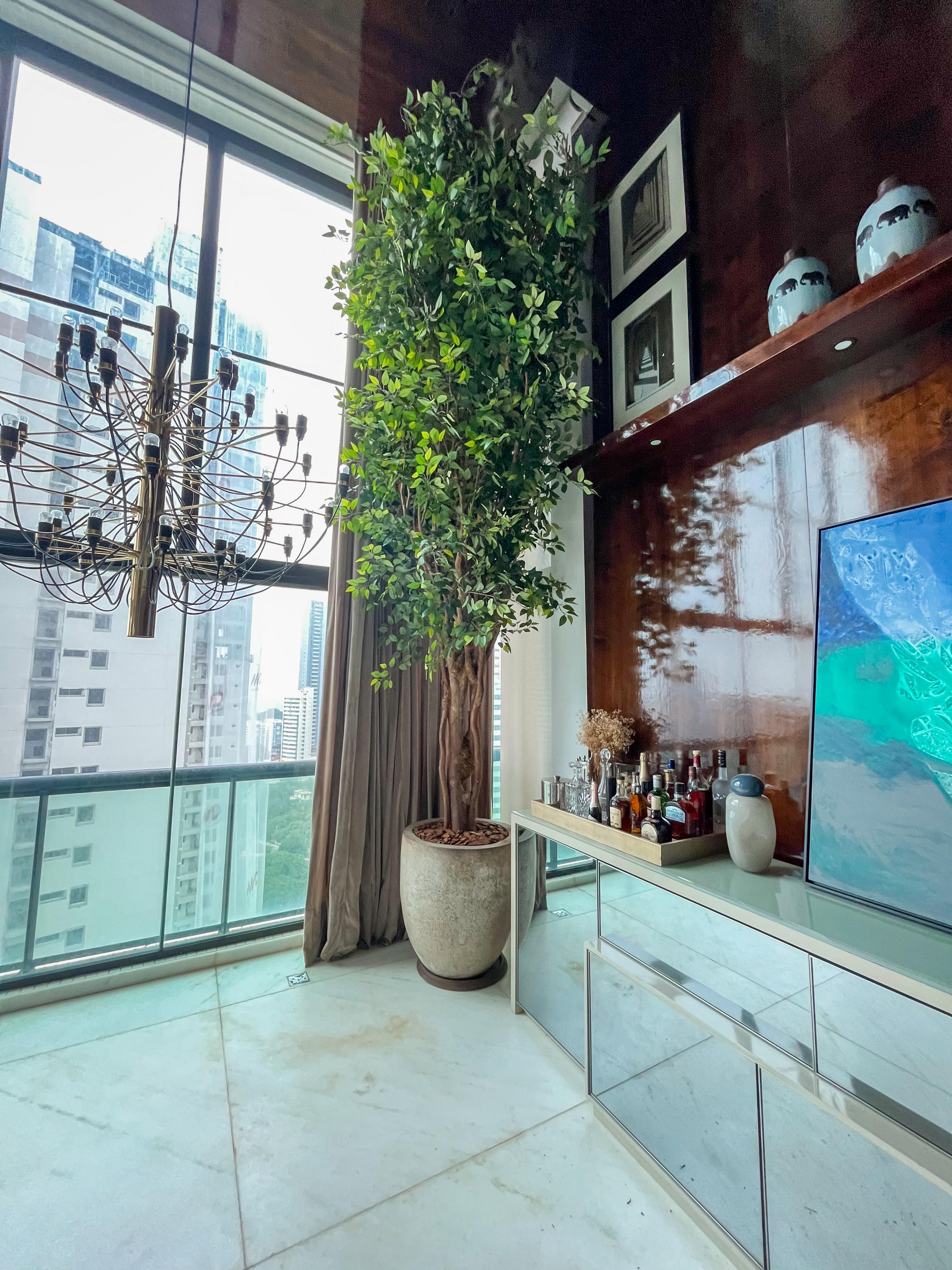 Árvore cenográfica em ambiente residencial | por Divulgação