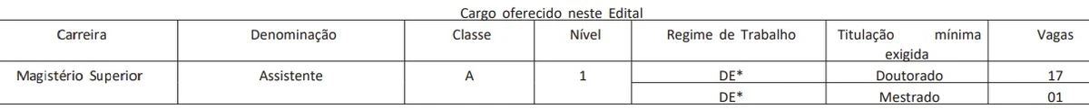 Confira detalhes do edital  por Captura de tela 