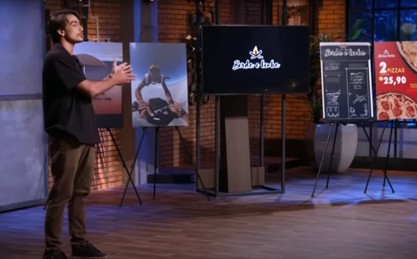 Gabriel Farrel no Shark Tank Brasil por Reprodução
