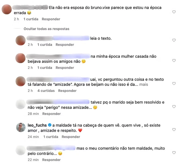 Leo Fuchs e Giovanna Ewbank por Reprodução