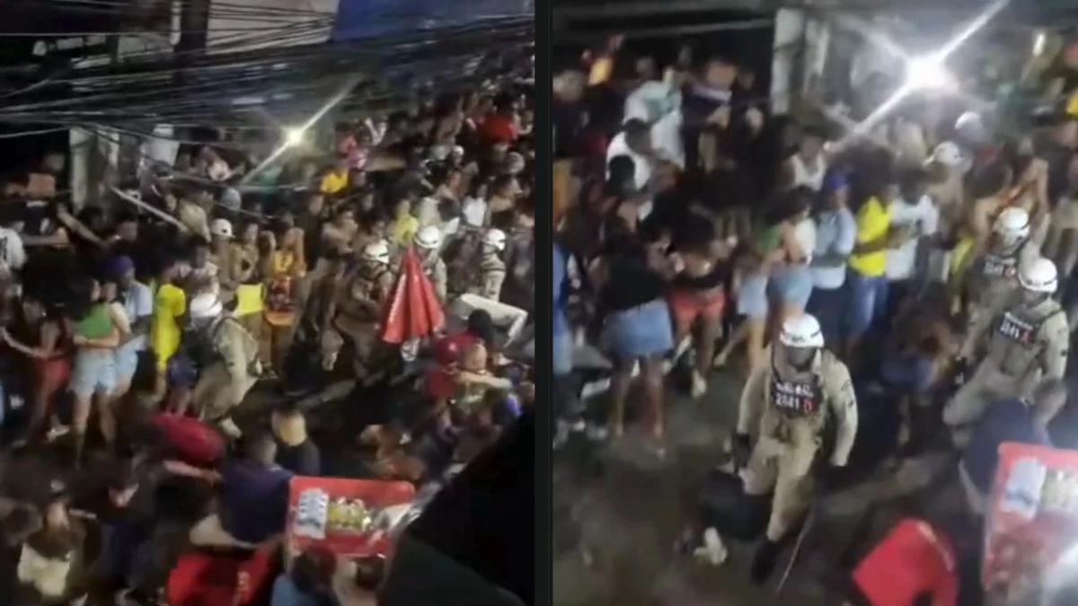 Policiais foram flagrados agredindo moradores em Salvador por Reprodução