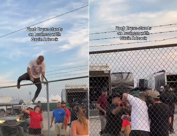 Zach Bryan pulou cerca com arame farpado para brigar com Gavin Adcock por Reprodução
