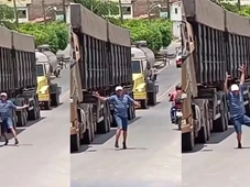 Imagem - Vídeo: motorista abandona caminhão em movimento para fazer 'dancinha' em rodovia