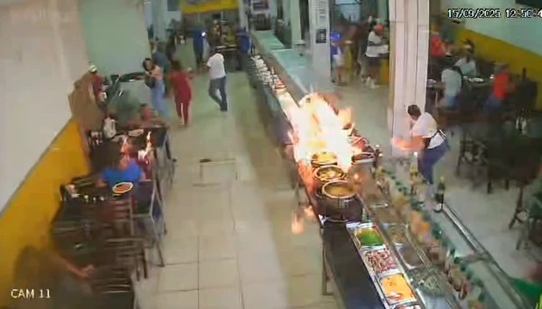 Explosão em churrascaria de Mar Grande deixa sete pessoas feridas por Reprodução/Notícias da Ilha