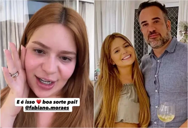 Viih Tube e o pai, Fabiano Moraes por Reprodução