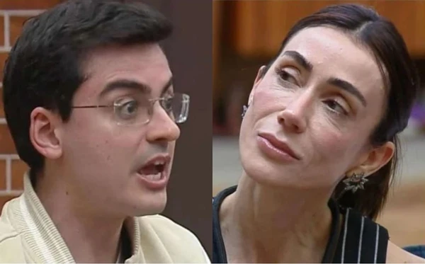 Dudu Camargo e Michelle Barros brigam ao vivo
