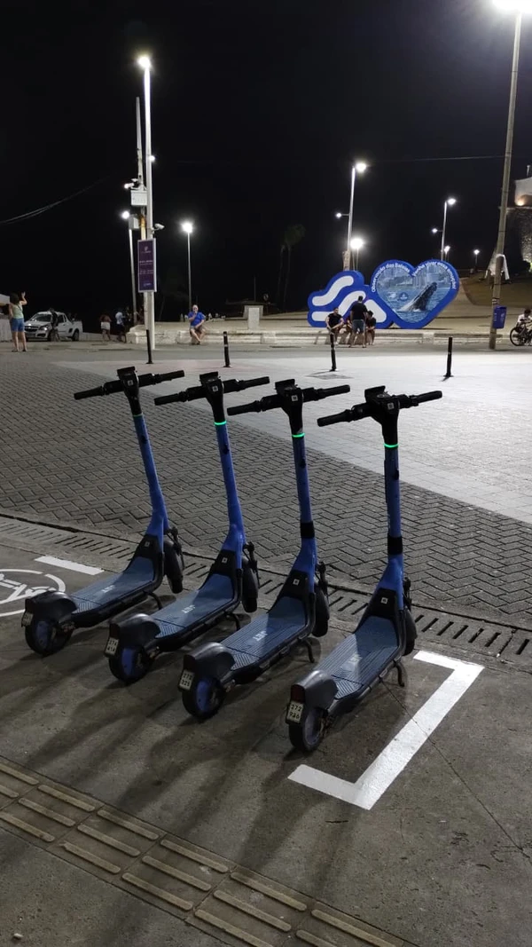 Estacionamento de patinete elétrico por Divulgação/Semob