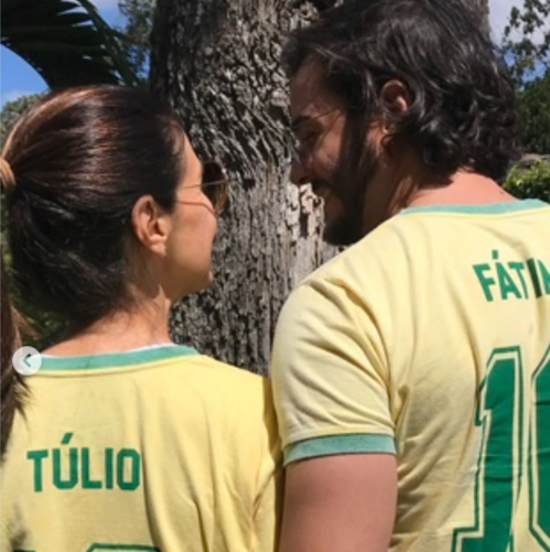 Fátima Bernardes e Túlio Gadelha  por Reprodução / Instagram
