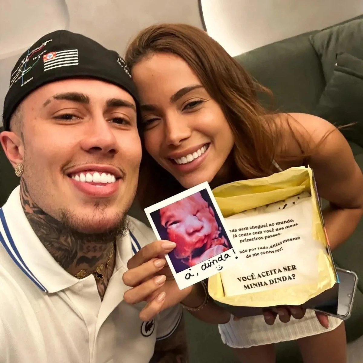 Anitta é madrinha de Rás, filho de Lorena Maria e MC Daniel  por Reprodução/Reeds Sociais 
