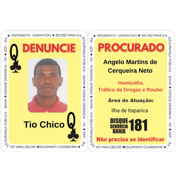 Criminosos mais perigosos na mira da SSPBA por SSPBA