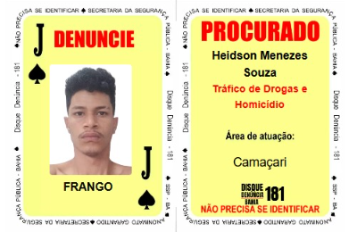 Criminosos mais perigosos na mira da SSPBA por SSPBA