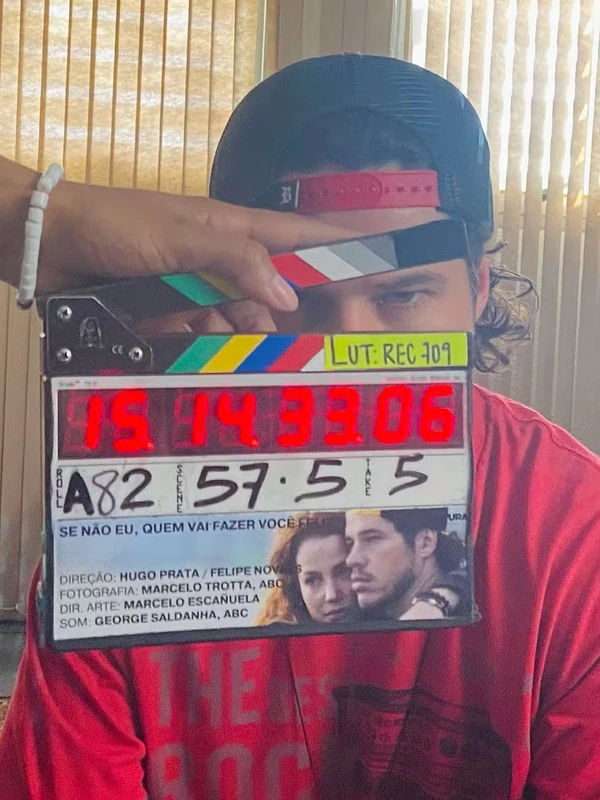 José Loreto no set "Chorão" por Reprodução/Instagram